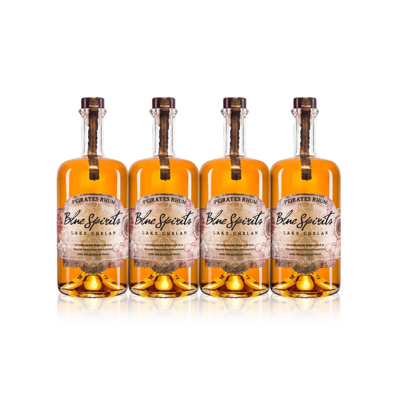 Blue Spirits Peirates Rhum (4) Bottle Bundle at CaskCartel.com