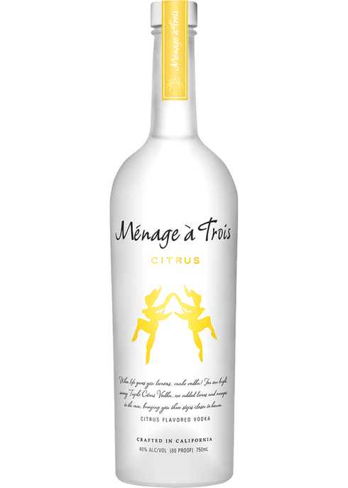 Menage A Trois Citrus Vodka - CaskCartel.com