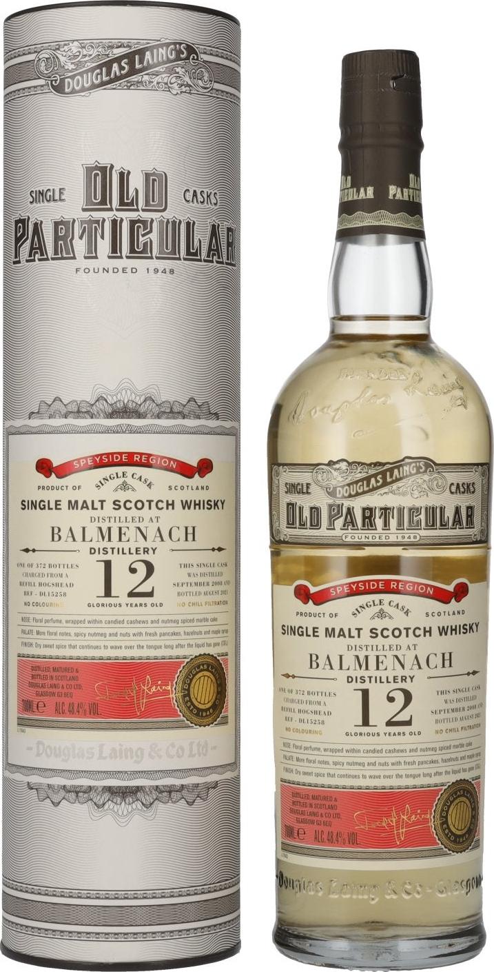 Balmenach 12 Year Old (D.2008, B.2021) Douglas Laing’s Old Particular Scotch | 700ML at CaskCartel.com