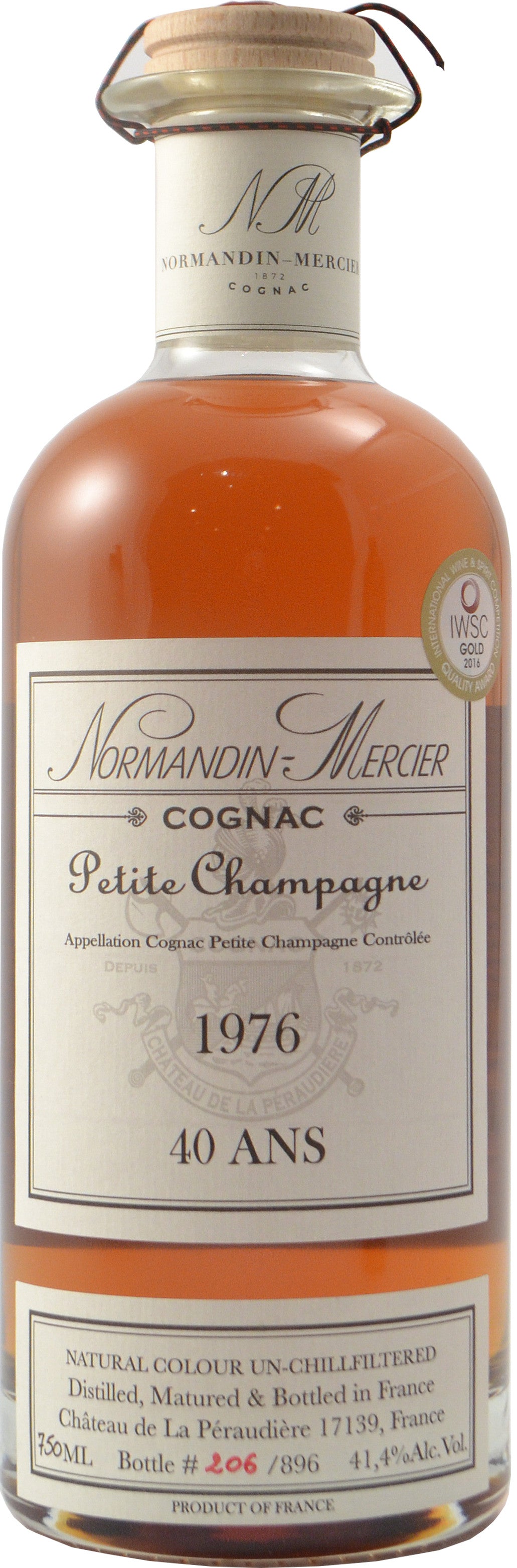 Normandin Mercier Petite Champagne Aged 40 years 1976 Vintage Cognac at CaskCartel.com