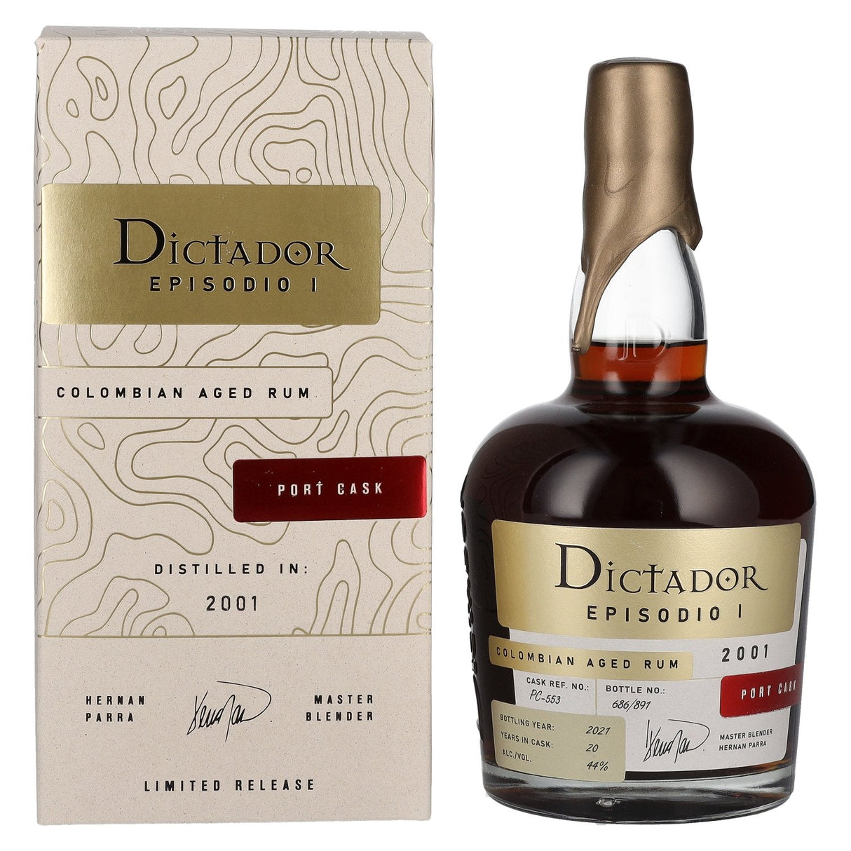 Dictador Episodio I 20 Year Old Port Cask 2001 Rum | 700ML at CaskCartel.com