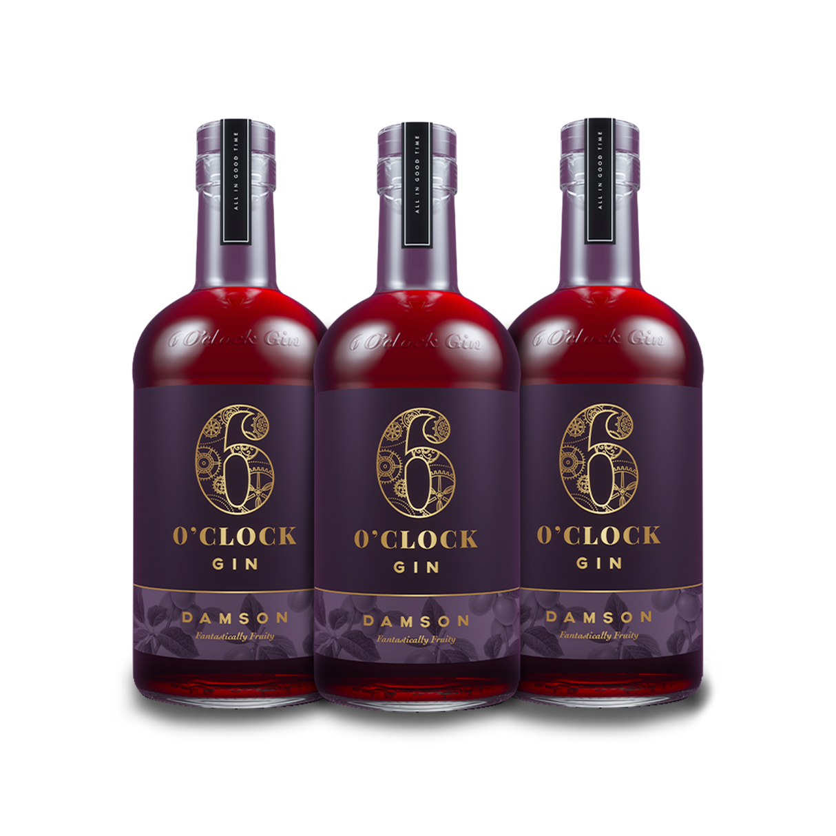 6 O'Clock Gin Damson Gin (3) Bottle Bundle at CaskCartel.com
