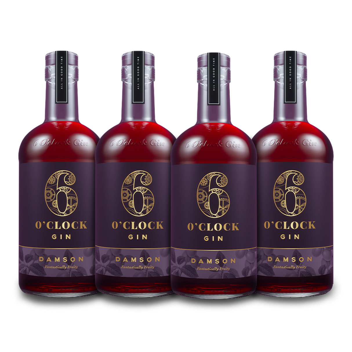 6 O'Clock Gin Damson Gin (4) Bottle Bundle at CaskCartel.com