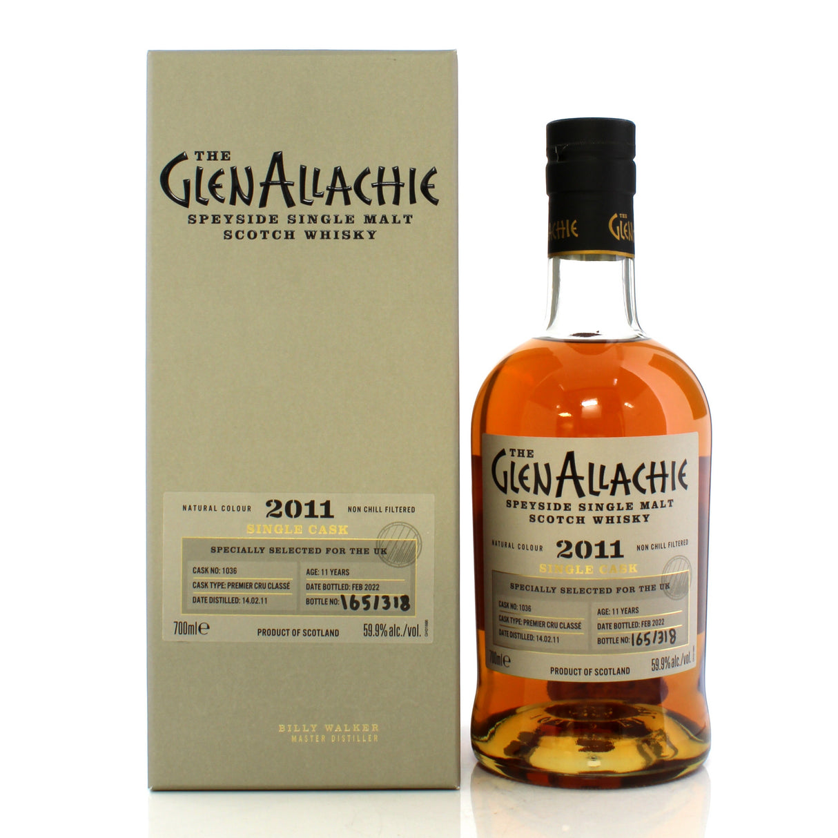 GlenAllachie Single Cask #1036 Premier Cru Classé Cask 2011 11 Year Old Whisky | 700ML at CaskCartel.com