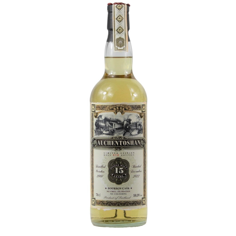 Auchentoshan 15 Year Old (D.2007, B.2022) Jack Wiebers Old Train Line Whisky | 700ML at CaskCartel.com