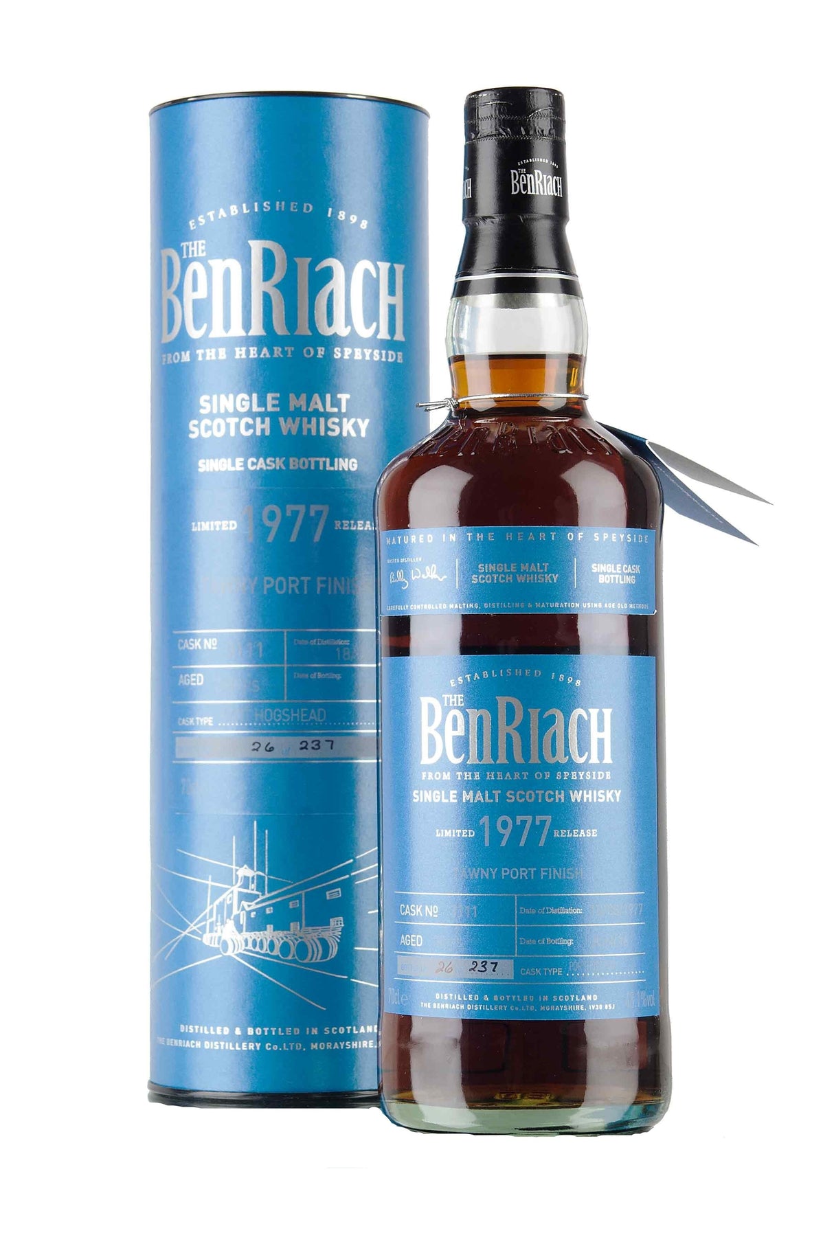 Benriach 1977 38 Years Old Batch 13 Cask #3111 Speyside Single Malt Scotch Whisky - CaskCartel.com