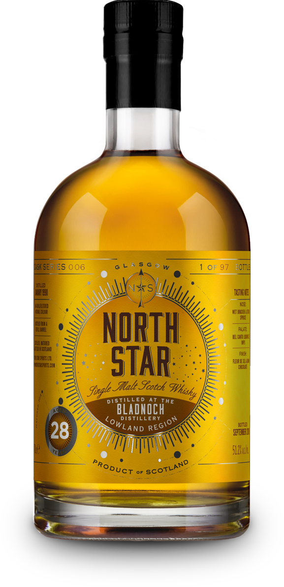 North Star Spirits Bladnoch 28 Year Old Single Malt Scotch Whiskey - CaskCartel.com