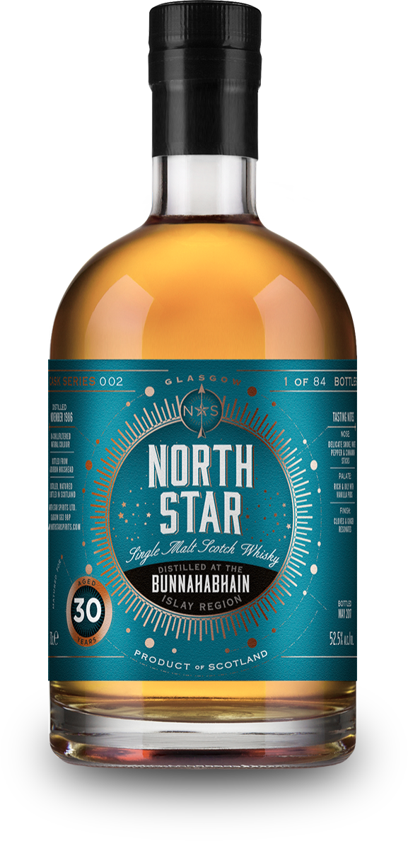 North Star Spirits Bunnahabhain 30 Year Old Single Malt Scotch Whiskey - CaskCartel.com