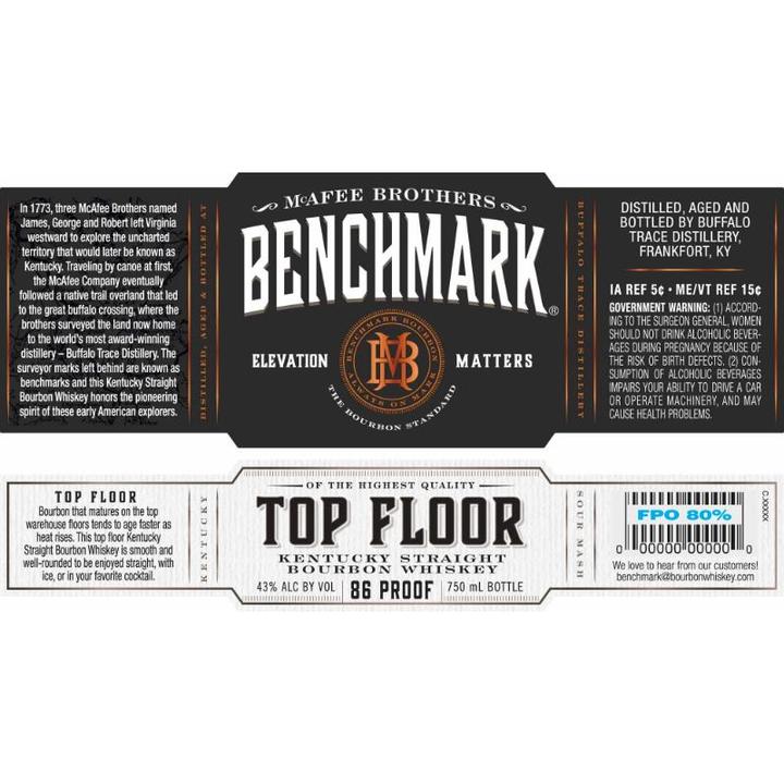 Benchmark Elevation Matters Top Floor Straight Bourbon Whiskey - CaskCartel.com 2