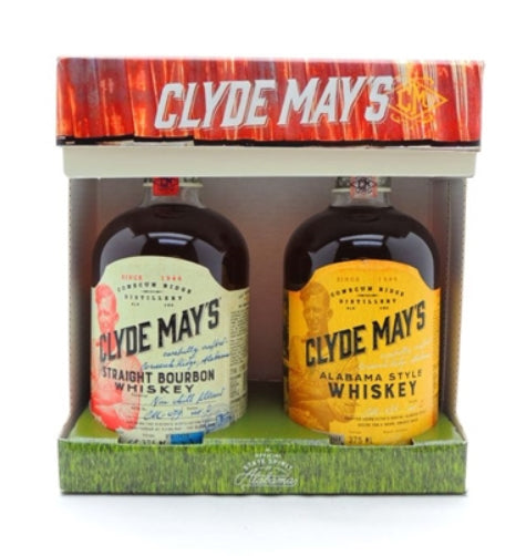 Clyde May's Bourbon Whiskey Gift Set (2) 375ml - CaskCartel.com