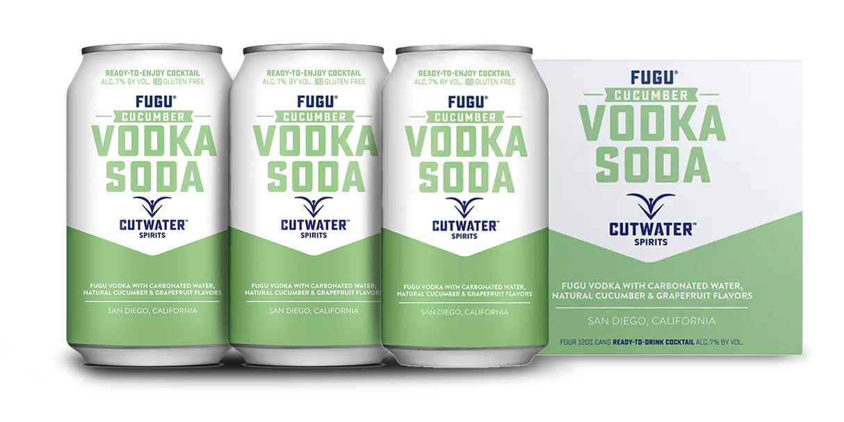 Cutwater | Fugu Cucumber Vodka Soda (4) Pack Cans at CaskCartel.com