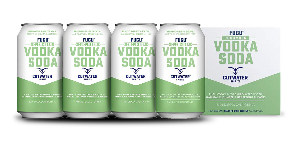 Cutwater | Fugu Cucumber Vodka Soda (4) Pack Cans at CaskCartel.com