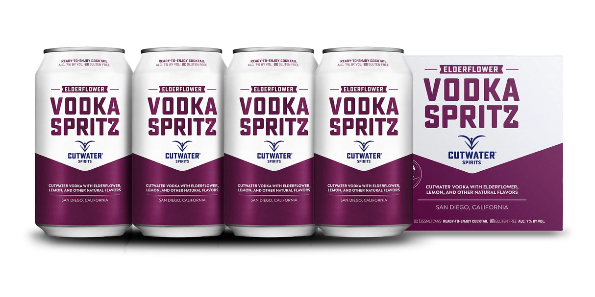 Cutwater | Elderflower Vodka Spritz (4) Pack Cans at CaskCartel.com