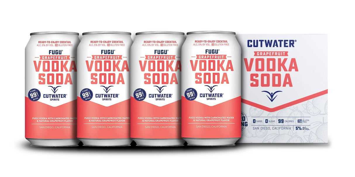 Cutwater | Fugu Grapefruit Vodka Soda (4) Pack Cans at CaskCartel.com