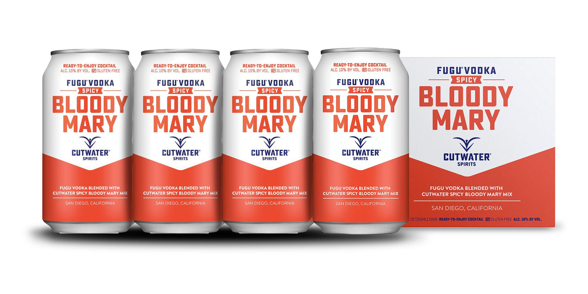 Cutwater | Fugu Vodka Spicy Bloody Mary (4) Pack Cans CaskCartel com