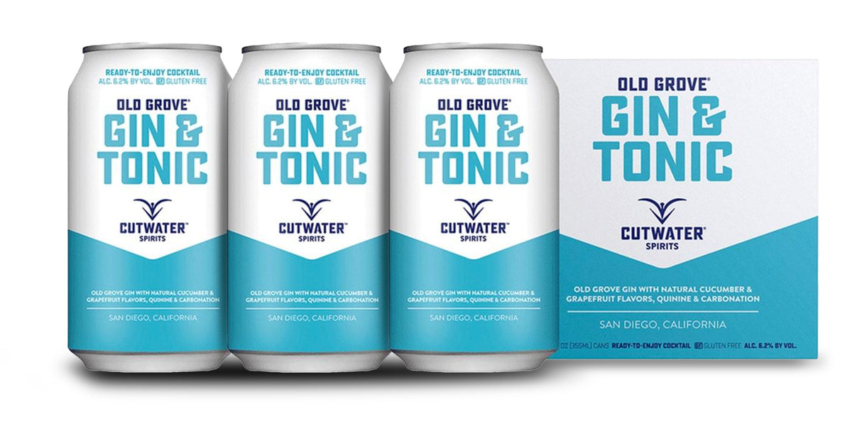 Cutwater | Old Grove Gin and Tonic (4) Pack Cans at CaskCartel.com
