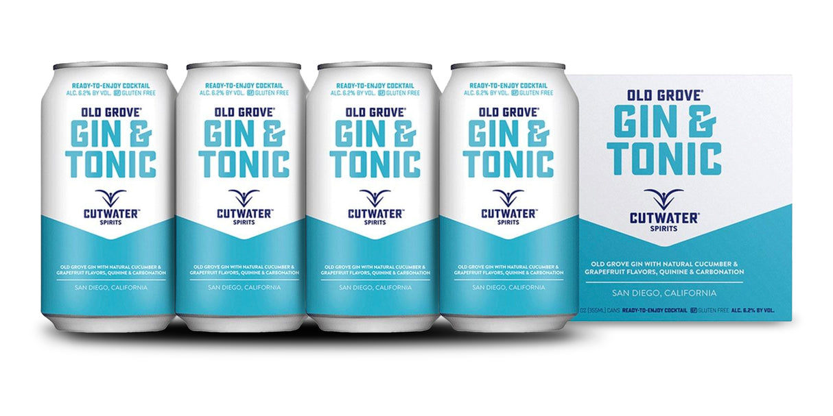 Cutwater | Old Grove Gin and Tonic (4) Pack Cans at CaskCartel.com