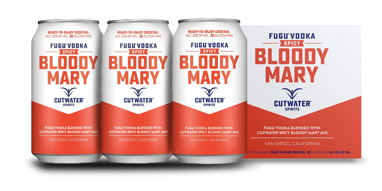 Cutwater | Fugu Vodka Spicy Bloody Mary (4) Pack Cans CaskCartel com