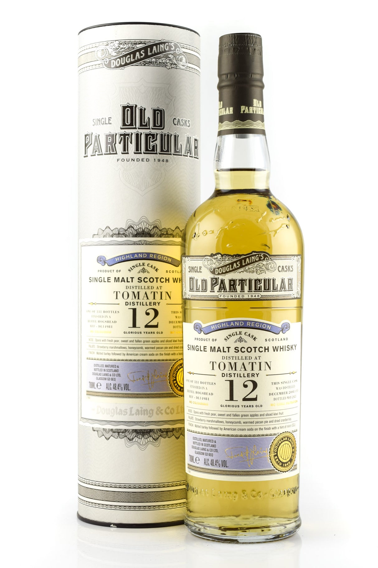 Tomatin 12 Year Old (D.2008, B.2021) Douglas Laing’s Old Particular Scotch Whisky | 700ML at CaskCartel.com