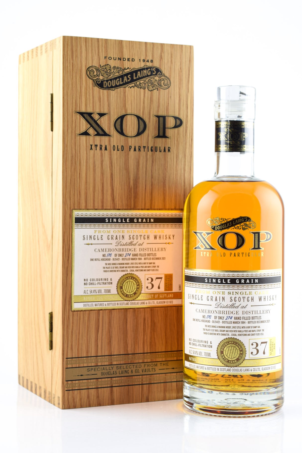 Cameronbridge 37 Year Old (D.1984, B.2021) Douglas Laing’s XOP Scotch Whisky | 700ML at CaskCartel.com