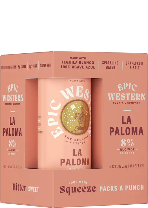 Epic Western La Paloma Cocktail | 4x355ML at CaskCartel.com
