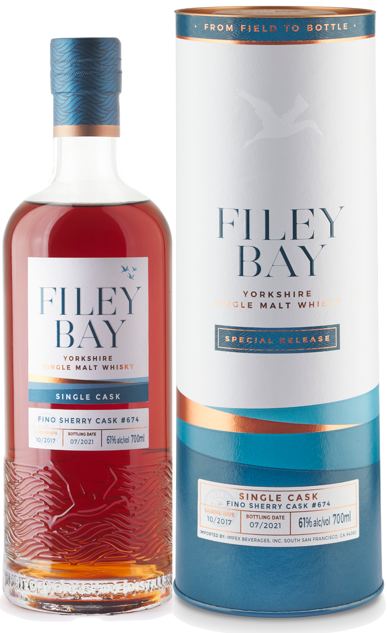 Filey Bay ex Fino Sherry Cask # 674 Yorkshire Single Malt Whiskey | 700ML at CaskCartel.com