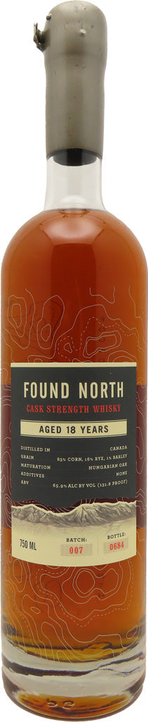 Found North Batch 007 18 year old Cask Strength Canadian Whisky