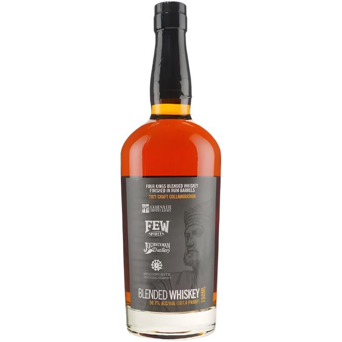 Four Kings Four Grain Finished in Martinique Barrels Craft Distiller Collaboration 2021 Whiskey at CaskCartel.com