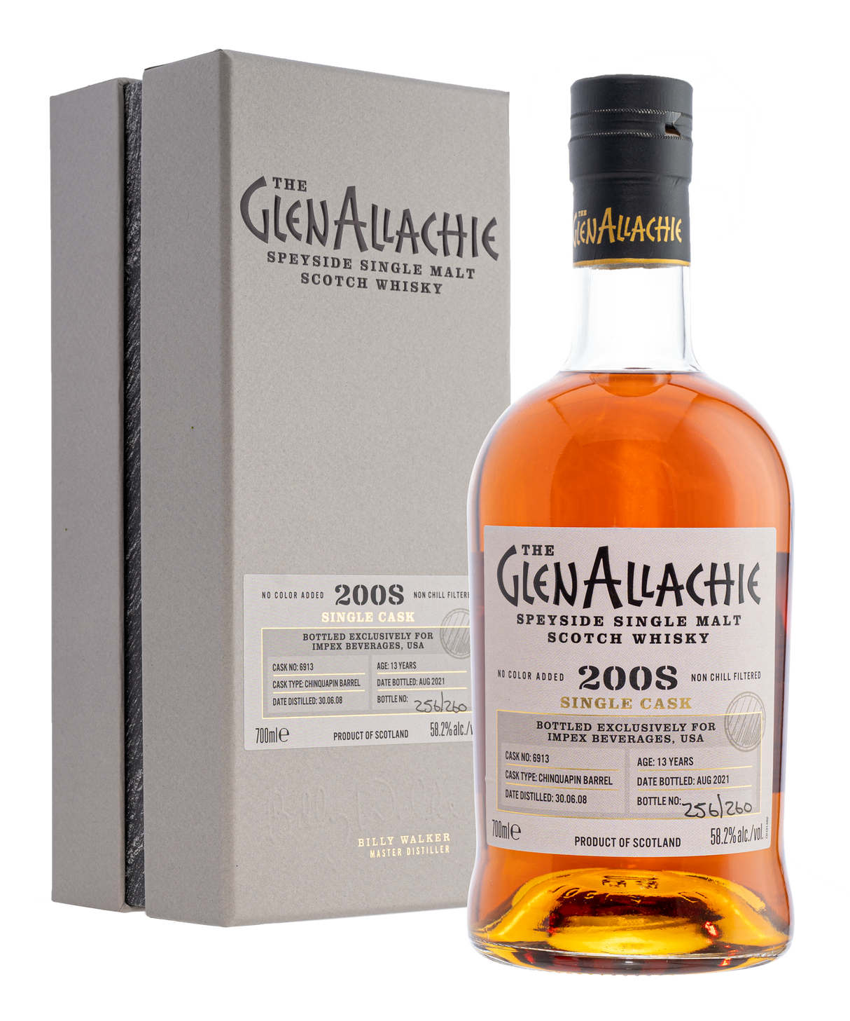 GlenAllachie 13 Year Old Chinquapin Oak Cask # 6913 (2008) Scotch Whisky | 700ML at CaskCartel.com