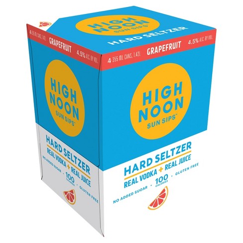 High Noon Grapefruit Hard Seltzer Cocktail | 4*355ML at CaskCartel.com