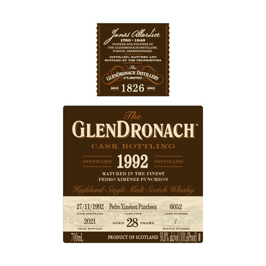 GlenDronach 28 Year Old 1992 Single Cask #6052 Highland Single Malt Soctch Whisky at CaskCartel.com