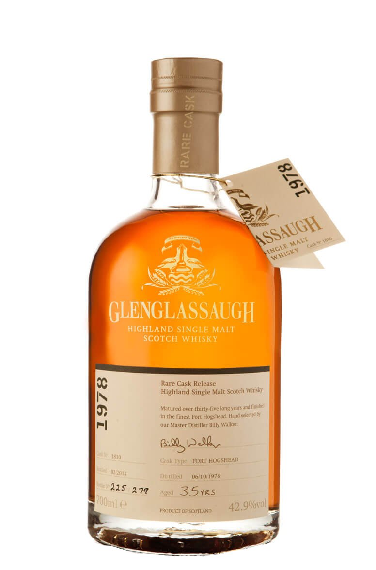 Glenglassaugh 1978 Batch 1 Port Hogshead Cask 1810 35 Year Old Single Malt Scotch Whisky - CaskCartel.com