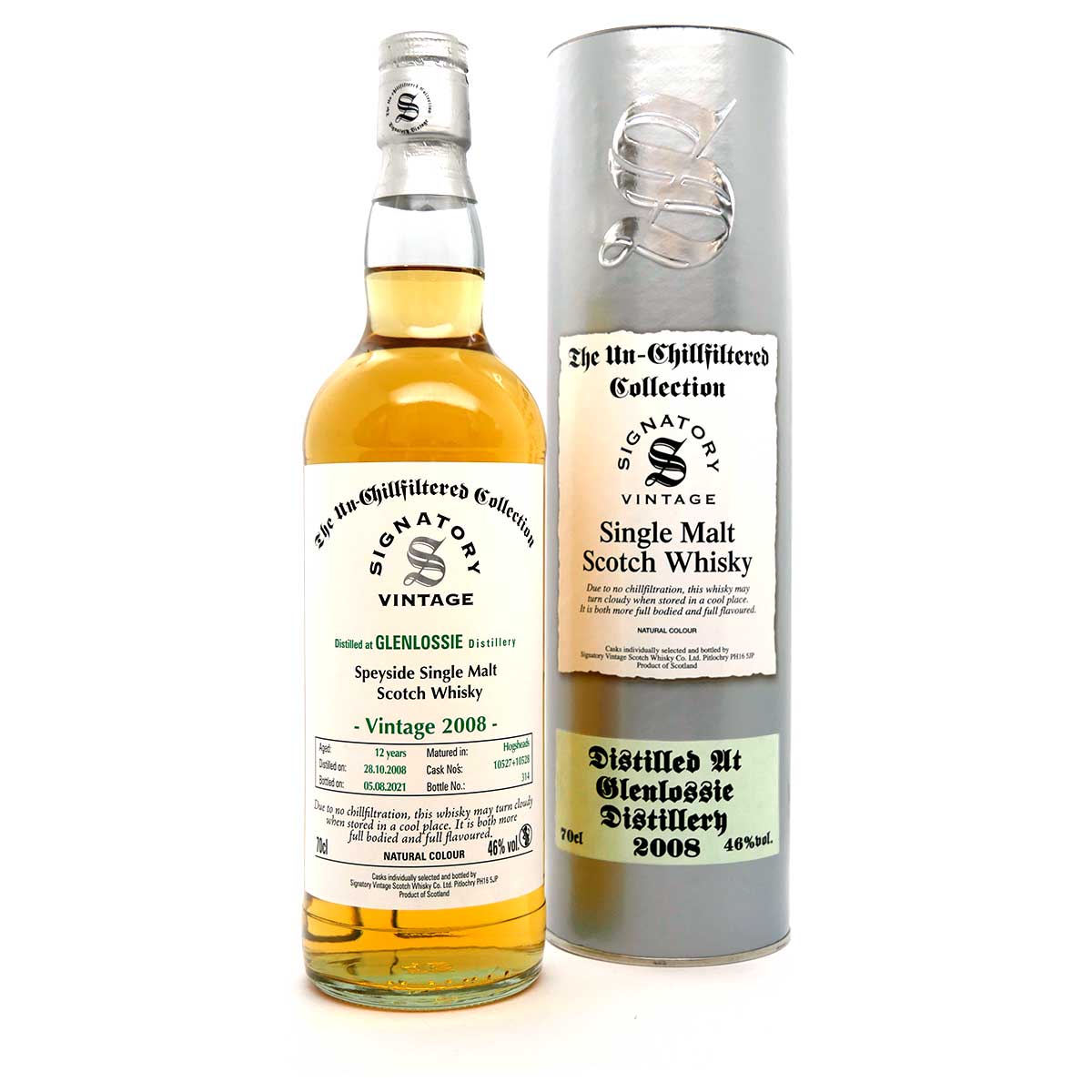 Glenlossie 12 Year Old (D.2008, B.2021) Signatory Vintage Scotch Whisky | 700ML at CaskCartel.com