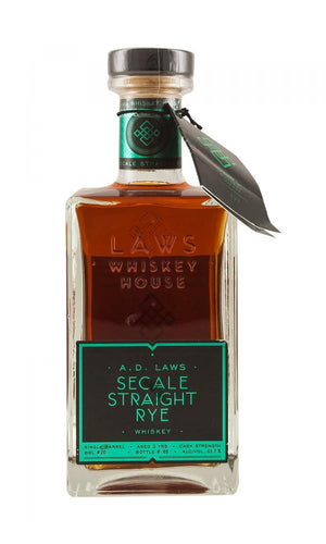 A.D. Laws Single Barrel #20 3 Year Old Cask Strength Secale Straight Rye Whiskey at CaskCartel.com