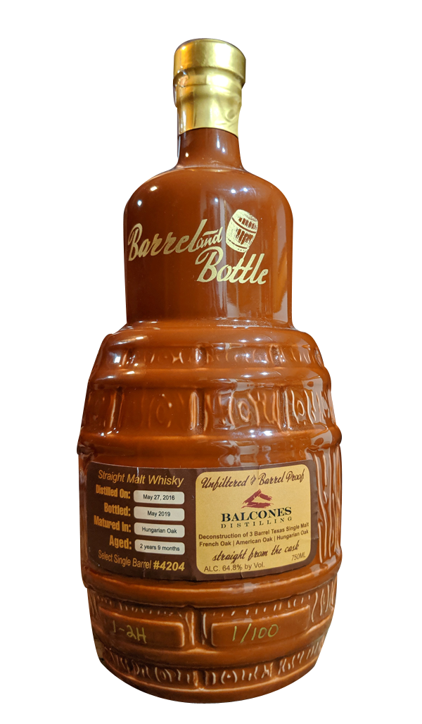 Balcones Select Single Barrel HUNGARIAN OAK by Barrel and Bottle - CaskCartel.com