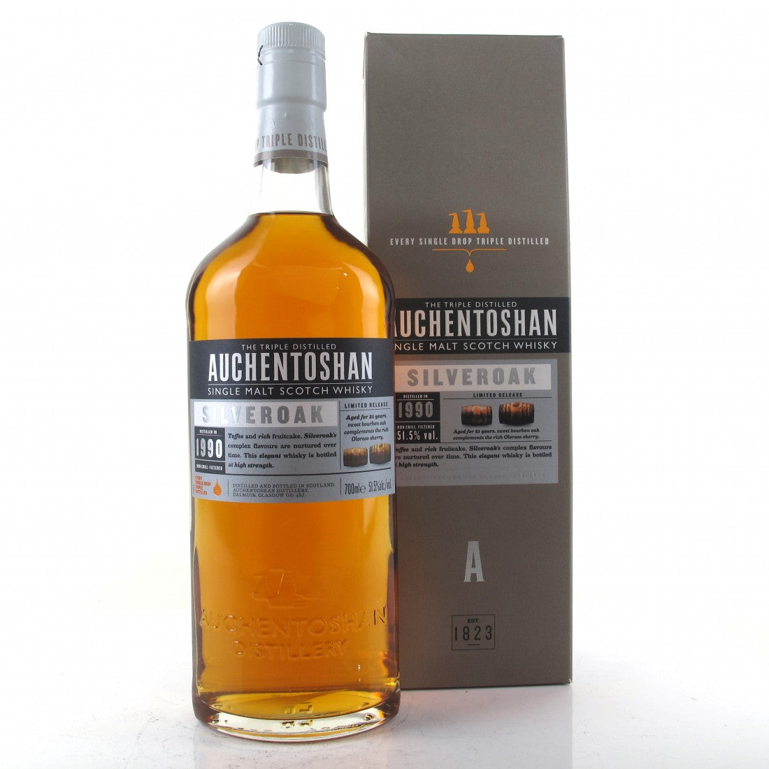 Auchentoshan 1990 Silveroak, 21 Year Old Scotch Whisky | 700ML at CaskCartel.com