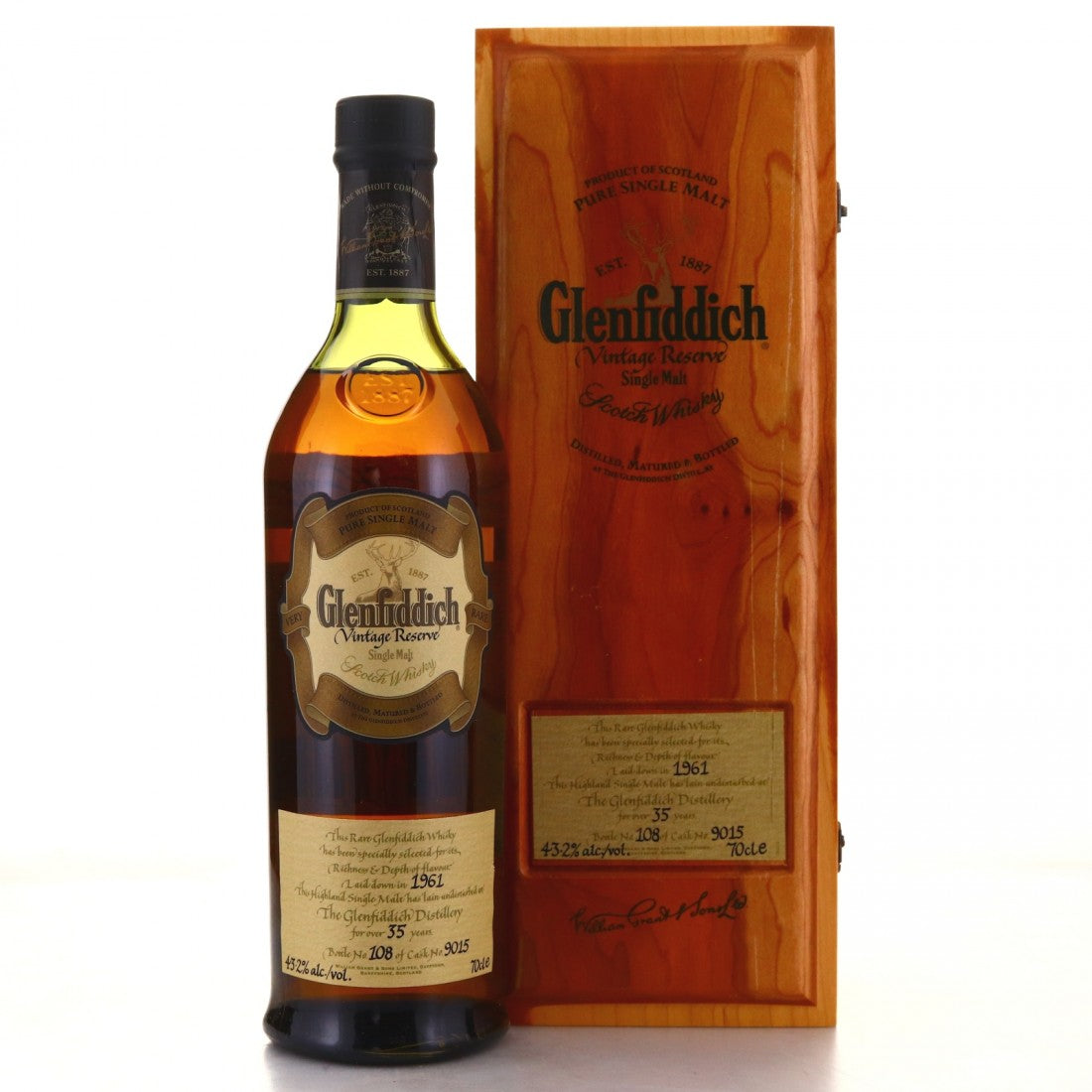 Glenfiddich 1961 Vintage Reserve, 35 Year Old (Cask9015) Scotch Whisky | 700ML at CaskCartel.com