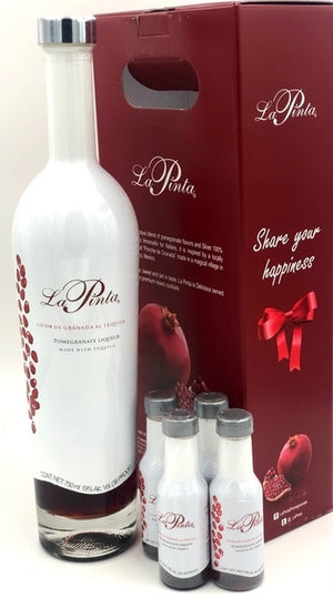 La Pinta Pomegranate Infused Tequila W/4-50ml - CaskCartel.com