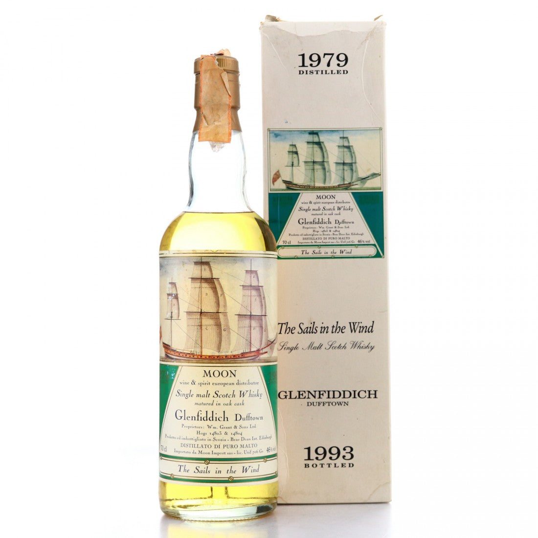 Glenfiddich 1979 (Bottled 1993) Moon Import The Sails in the Wind Scotch Whisky | 700ML at CaskCartel.com