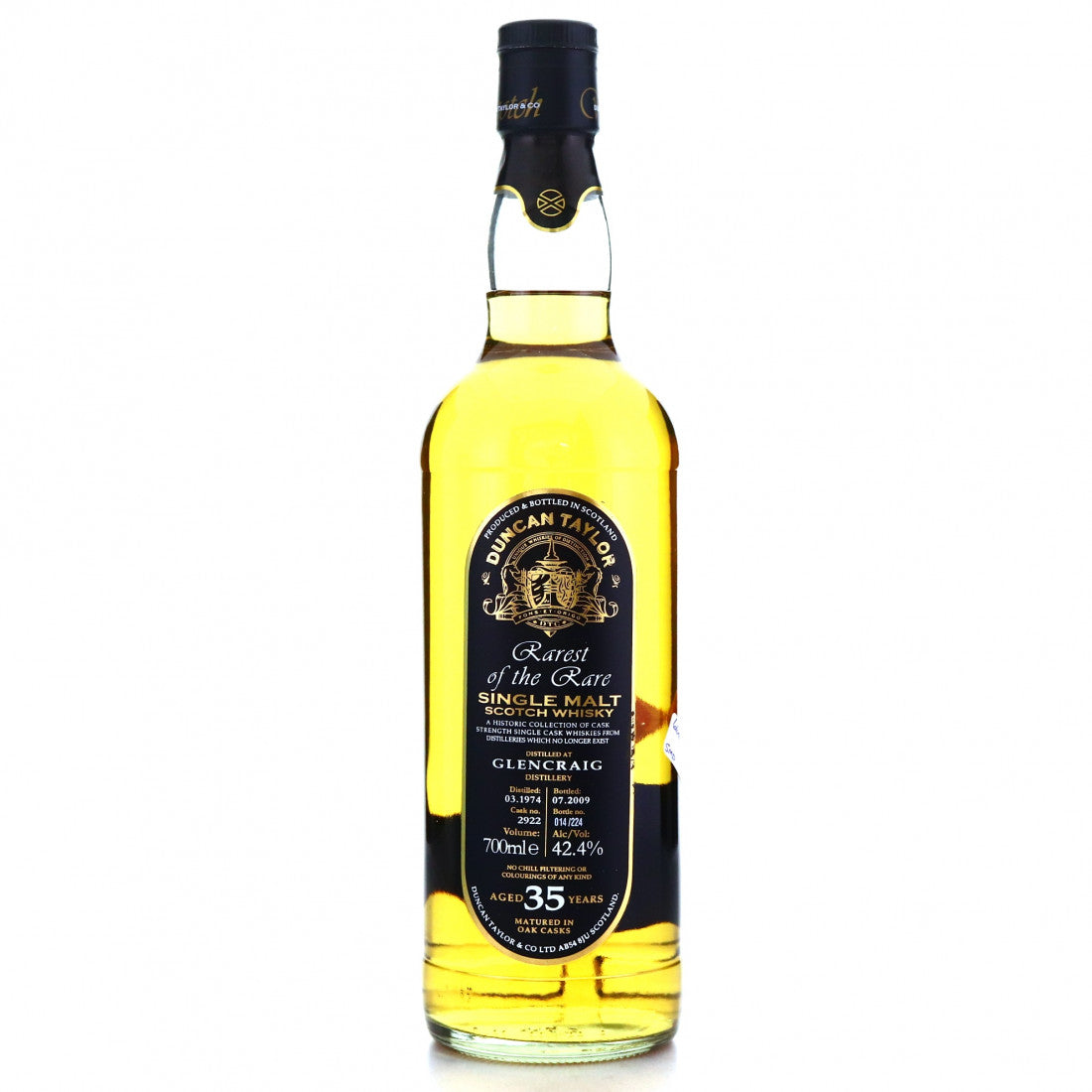 Glencraig 35 Year Old (D.1974, B.2009) Rarest of the Rare Duncan Taylor Scotch Whisky | 700ML at CaskCartel.com