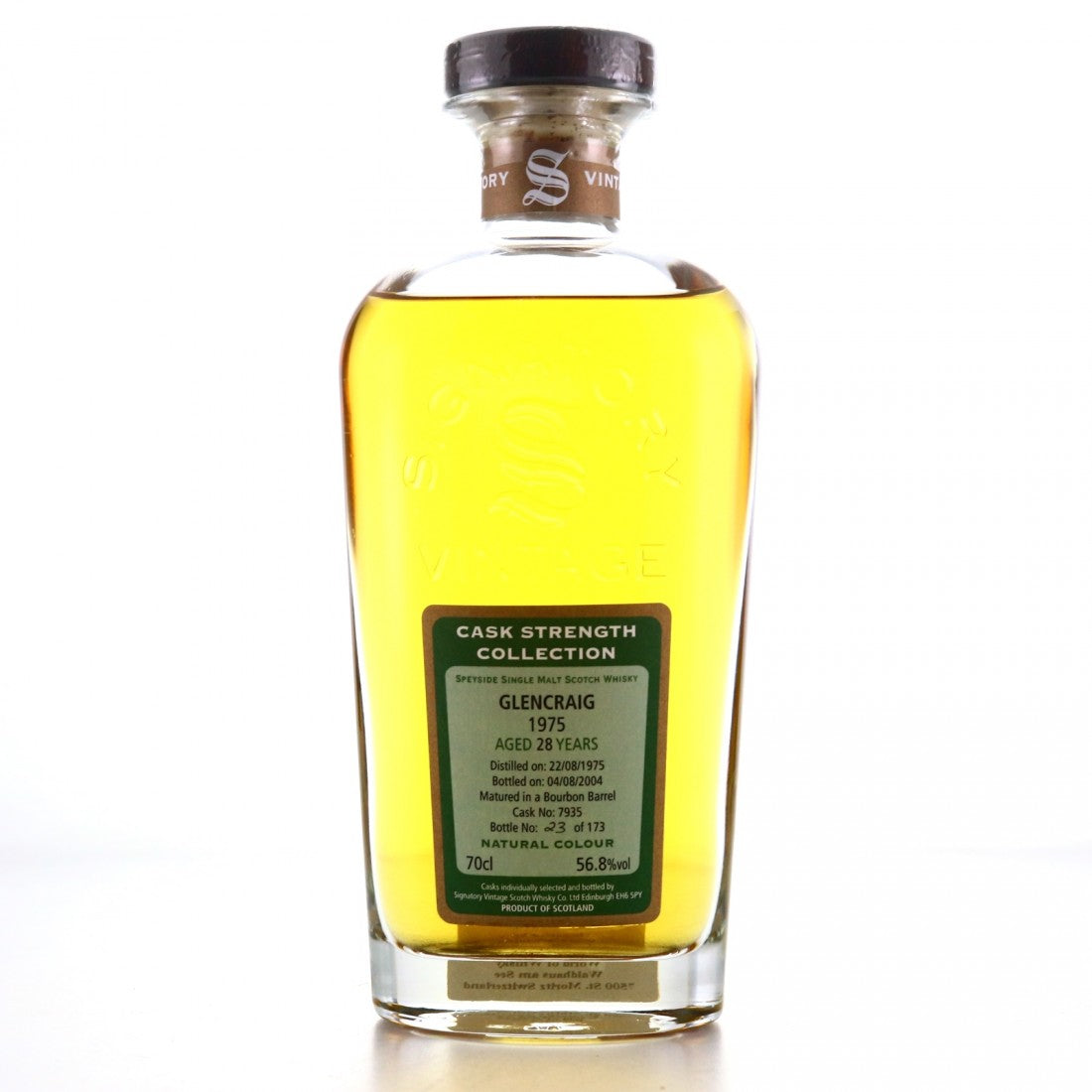 Glencraig 28 Year Old (D.1975, B.2004) Signatory Vintage Scotch Whisky | 700ML at CaskCartel.com
