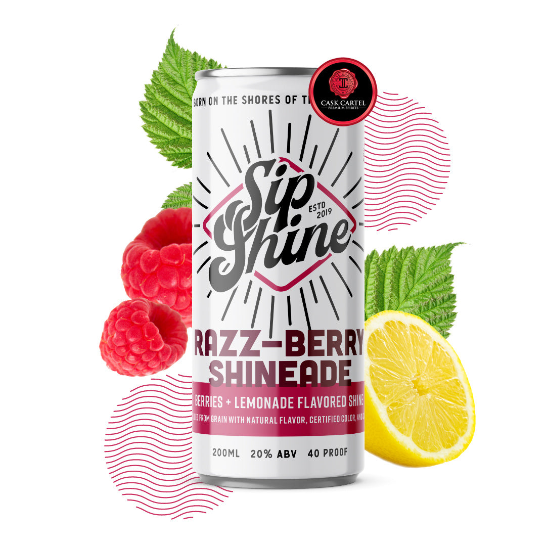 Sip Shine Razz-Berry Shineade | 4-Pack 200ml at CaskCartel.com 2