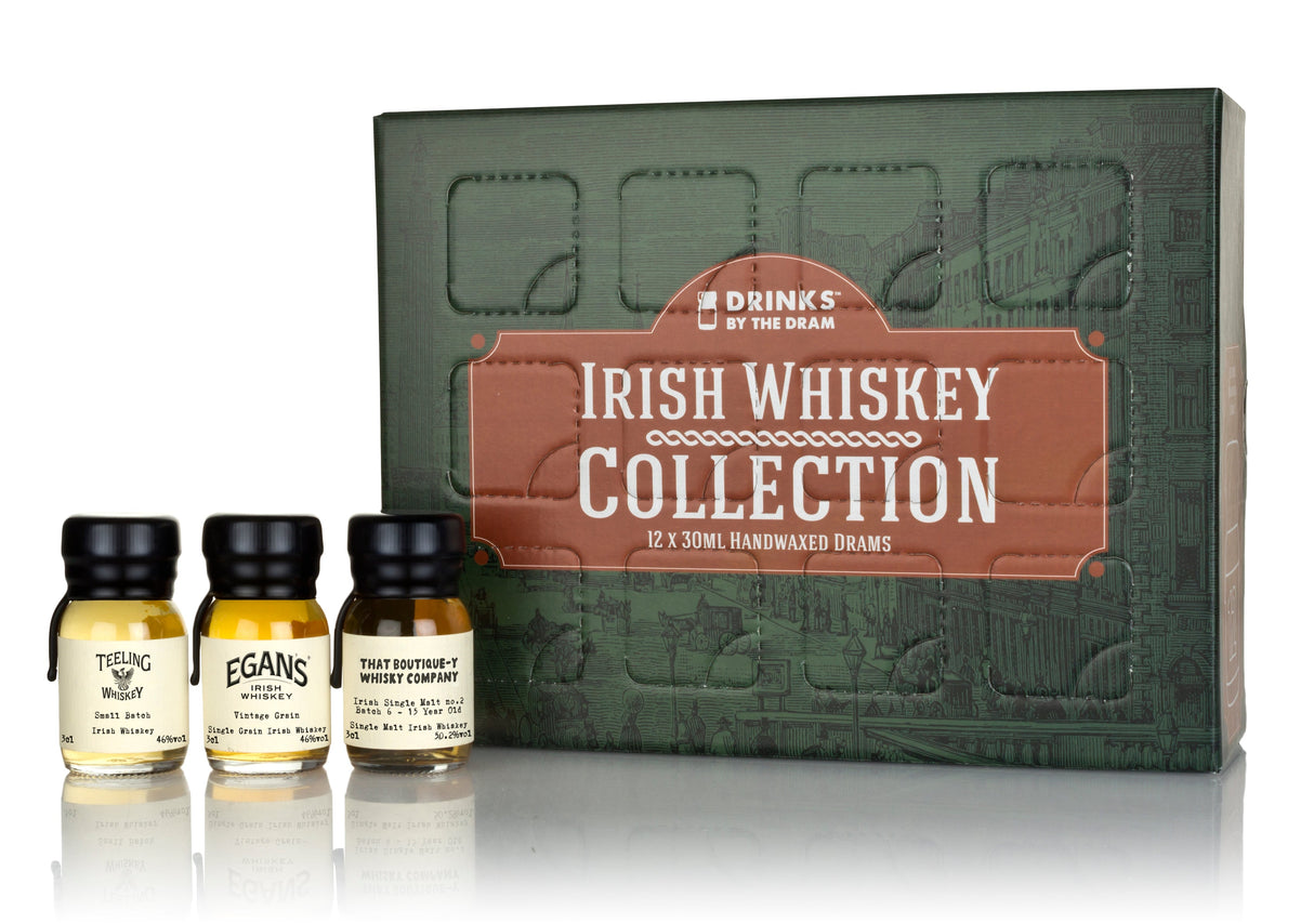 Irish Whiskey Collection Series -12-Days Advent | 12*30ML | By DRINKS BY THE DRAM at CaskCartel.com