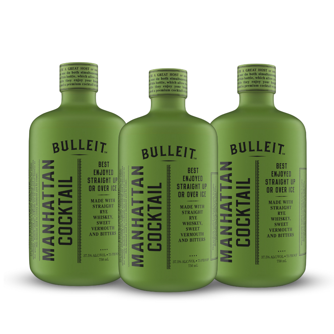 Bulleit Crafted Cocktails | Manhattan Cocktail | (3) Bottle Bundle at CaskCartel.com -1