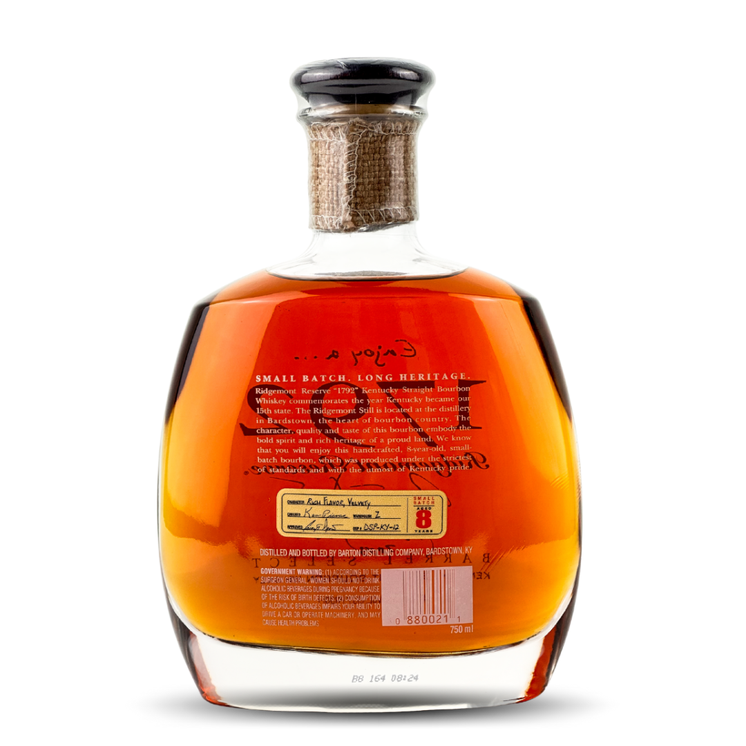 1792 Ridgemont Reserve Kentucky Straight Bourbon Whiskey | Signed by Master Distiller Greg Davis