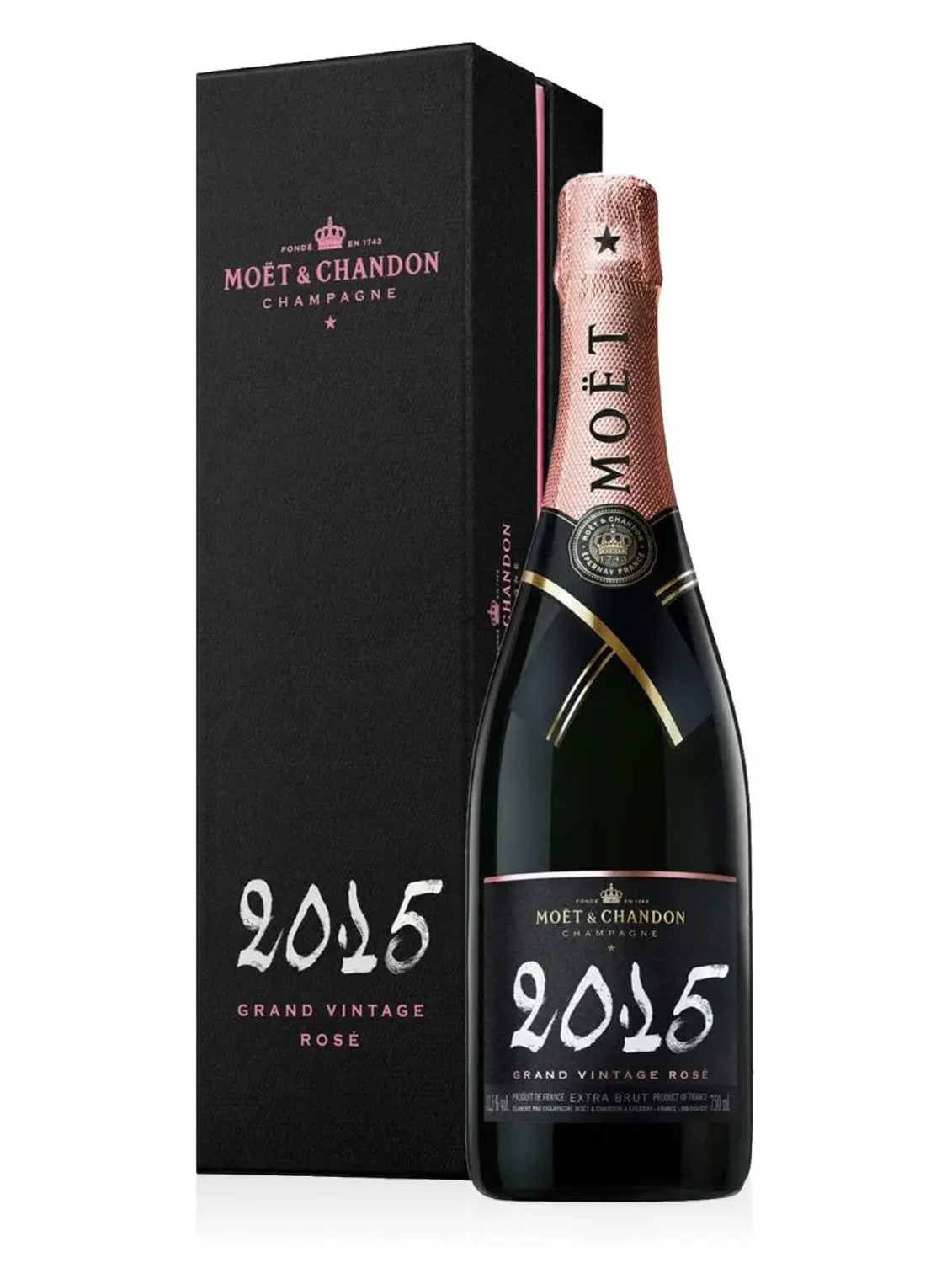 Moet & Chandon Extra Brut Grand Vintage Rose 2015 Champagne at CaskCartel.com
