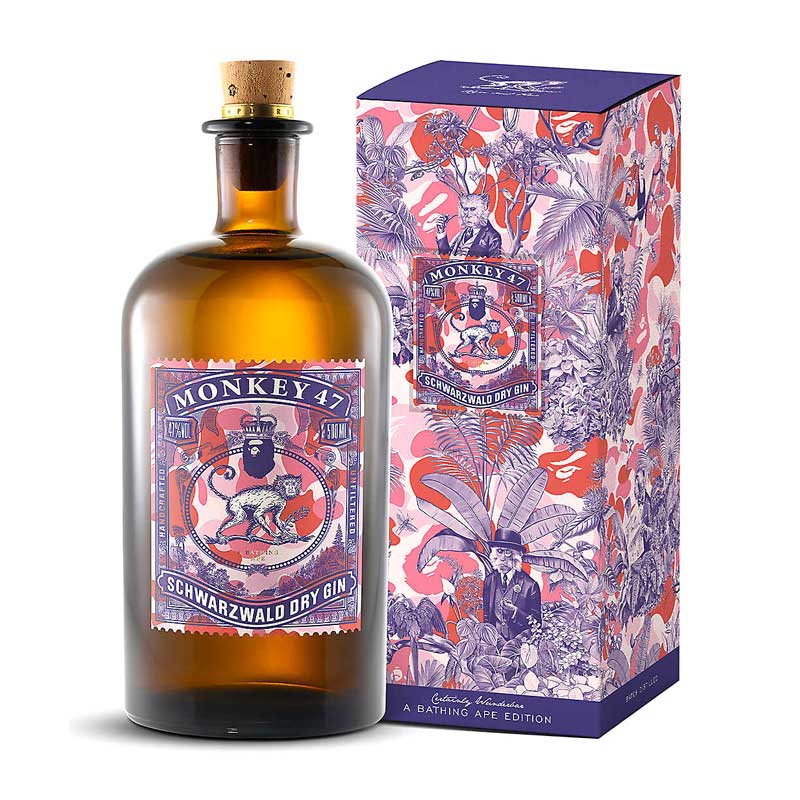 Monkey 47 Schwarzwald A Bathing Ape Edition Dry Gin | 375ML at CaskCartel.com