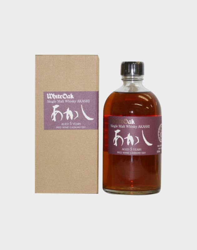 White Oak Akashi 5 Years Old Red Wine Cask Single Malt Whisky | 500ML at CaskCartel.com
