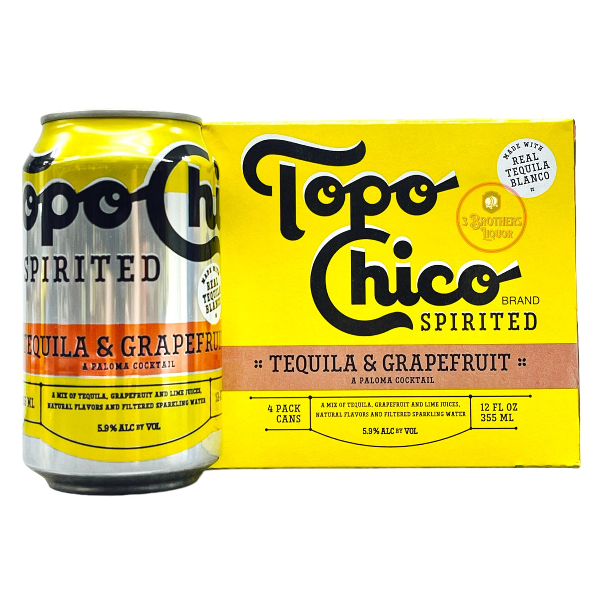 Topo Chico Tequila & Grapefruit Paloma Cocktail | 4x355ML at CaskCartel.com
