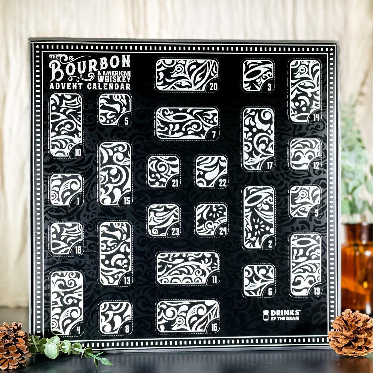 Bourbon & Whiskey Holiday Gift Box 2024 Edition (24) Miniature Bottles at CaskCartel.com 3